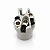 Conector Plug Speakon Macho Powercon 3 Polos Cinza Com Trava - Imagem 5