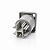 Conector Speakon Painel Fêmea Powercon 3 Polos Cinza Com Trava - Imagem 3