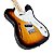 Guitarra Elétrica Telecaster Sx STLH-3TS Sunburst Ash Hollow Body - Imagem 2