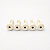 Kit Com 05 Pinos Trava Cordas De Plástico Creme Para Baixolão - Imagem 3