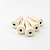 Kit Com 05 Pinos Trava Cordas De Plástico Creme Para Baixolão - Imagem 4