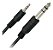 Cabo De Audio P2 Stereo X P10 Stereo 2 Metros Preto - Imagem 1