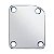 Placa De Fixação Neck Plate Cromado Assimétrico Curvo Para Guitarra e Baixo - Imagem 1