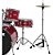Bateria Pro Fire Spanking Bumbo 20 Polegadas Cromada Completa C/ Prato - Imagem 3
