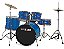 Bateria Acústica Pro Fire Completa Com Ferragens Cromadas Bumbo 20 Polegadas - Imagem 1