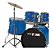 Bateria Acústica Pro Fire Completa Com Ferragens Cromadas Bumbo 20 Polegadas - Imagem 2