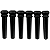 Kit 06 Pinos Madeira Nobre Ébano Para Cavalete Violão Aço Folk - Imagem 2