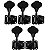 Tarraxas Pretas Para Contra Baixo Jazz Bass 5 Cordas 4x1 - Imagem 1