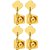Tarraxas Douradas Para Contra Baixo Jazz Bass 4 Cordas Em Linha - Imagem 1