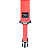 Correia Basso Quick Release Laranja Neon QS-180 Para Violão Guitarra - Imagem 1
