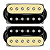 Set Captadores Fleor Humbucker High Gain Alnico 5 Zebra Pos. Braço e Ponte - Imagem 1