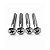 Kit Com 04 Parafusos Cromados Para Neck Plate De Guitarra e Contra Baixo - Imagem 4