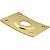 Jack Plate Vintage Curvo Preto Para Guitarra Les Paul Telecaster - Imagem 2