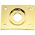 Jack Plate Vintage Curvo Preto Para Guitarra Les Paul Telecaster - Imagem 3