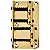 Ponte Fixa Para Contra Baixo 4 Cordas Jazz Bass Precision Dourada - Imagem 2