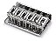 Ponte Fixa Hardtail Para Guitarra Stratocaster Cromada 6 Cordas - Imagem 4