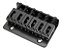 Ponte Fixa Hardtail Para Guitarra Stratocaster Preta 6 Cordas - Imagem 1