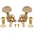 Tarraxas Blindadas Dourada Thida Para Guitarra Les Paul Violão Aço 3x3 - Imagem 3