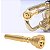 Bocal Boquilha Em Metal Para Trompete 3c Standard Dourado - Imagem 5