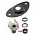 Jack Plate Oval Preto Com Conector P10 Mono Guitarra - Imagem 2