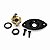 Jack Plate Oval Preto Com Conector P10 Mono Guitarra - Imagem 3