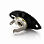 Jack Plate Oval Preto Com Conector P10 Mono Guitarra - Imagem 5