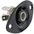 Jack Plate Oval Preto Com Conector P10 Mono Guitarra - Imagem 3