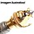 Jack Conector Fêmea Mono P10 Multi Contato Violão Guitarra Dourado - Imagem 3