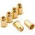 Kit Com 06 Unidades De Buchas Ferrules Para Guitarra Dourado - Imagem 2