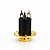 Jack Roldana Conector Blindado P10 Dourado Para Violão Guitarra - Imagem 5