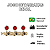 Tarraxas Pino Grosso Violão Nylon Deval Dourada Botão Anel Vermelho - Imagem 2