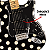 Captador Fleor Single Coil Vintage Alnico V Para Stratocaster Meio Preto - Imagem 4