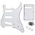 Kit Completo Com Escudo Knob Para Guitarra Stratocaster SSS - Imagem 1
