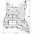 Escudo Preto Para Guitarra Strato SSH 11 Furos 3 Camadas (Sanduíche) - Imagem 5