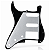 Escudo Preto Para Guitarra Strato HSS 11 Furos 3 Camadas (Sanduíche) - Imagem 4