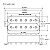 Set Captadores Fleor Humbucker High Gain Hex Pole Branco Pos. Braço e Ponte - Imagem 6