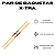 Par de Baquetas Pro Fire 5A Xtra Longa Ponta Em Madeira - Imagem 3