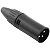 Conector Plug XLR Macho Para Áudio Profissional Montagem De Cabos - Imagem 1