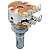 Potenciômetro Duplo Balanço Gotoh Captadores Guitarra Baixo 250K - Imagem 2