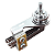Chave Toogle 3 Posições Guitarra Semi Acústica Right Angle Gotoh - Imagem 2