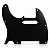Escudo De Guitarra Telecaster Canhota Preto 08 Furos - 3 Camadas (Sanduiche) - Imagem 1
