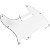 Escudo De Guitarra Telecaster Canhota Branco 08 Furos - 3 Camadas (Sanduíche) - Imagem 2
