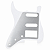 Escudo Branco Para Guitarra Stratocaster HSS 11 Furos Camada Única - Imagem 3