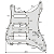 Escudo Red Tortoise Para Guitarra Strato HSS 11 Furos 4 Camadas - Imagem 5