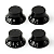Kit Com 04 Knob Botão Speed Control Top Hat Para Guitarra Les Paul Preto - Imagem 1