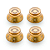 Kit Com 04 Knob Top Hat Para Guitarra Les Paul Dourado - Imagem 1