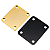 Neck Plate Dourado Com Protetor Para Guitarra E Contra Baixo - Imagem 5
