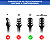 Tarraxas Meia Lua Com Trava Lock Tuning Thida Cromada Para Guitarra - 3x3 - Imagem 4