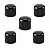 Kit Com 05 Knob De Pressão Thida Para Guitarra e Contra Baixo Preto - Imagem 1