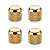 Kit Com 04 Knob De Pressão Thida Para Guitarra e Contra Baixo Dourado - Imagem 1